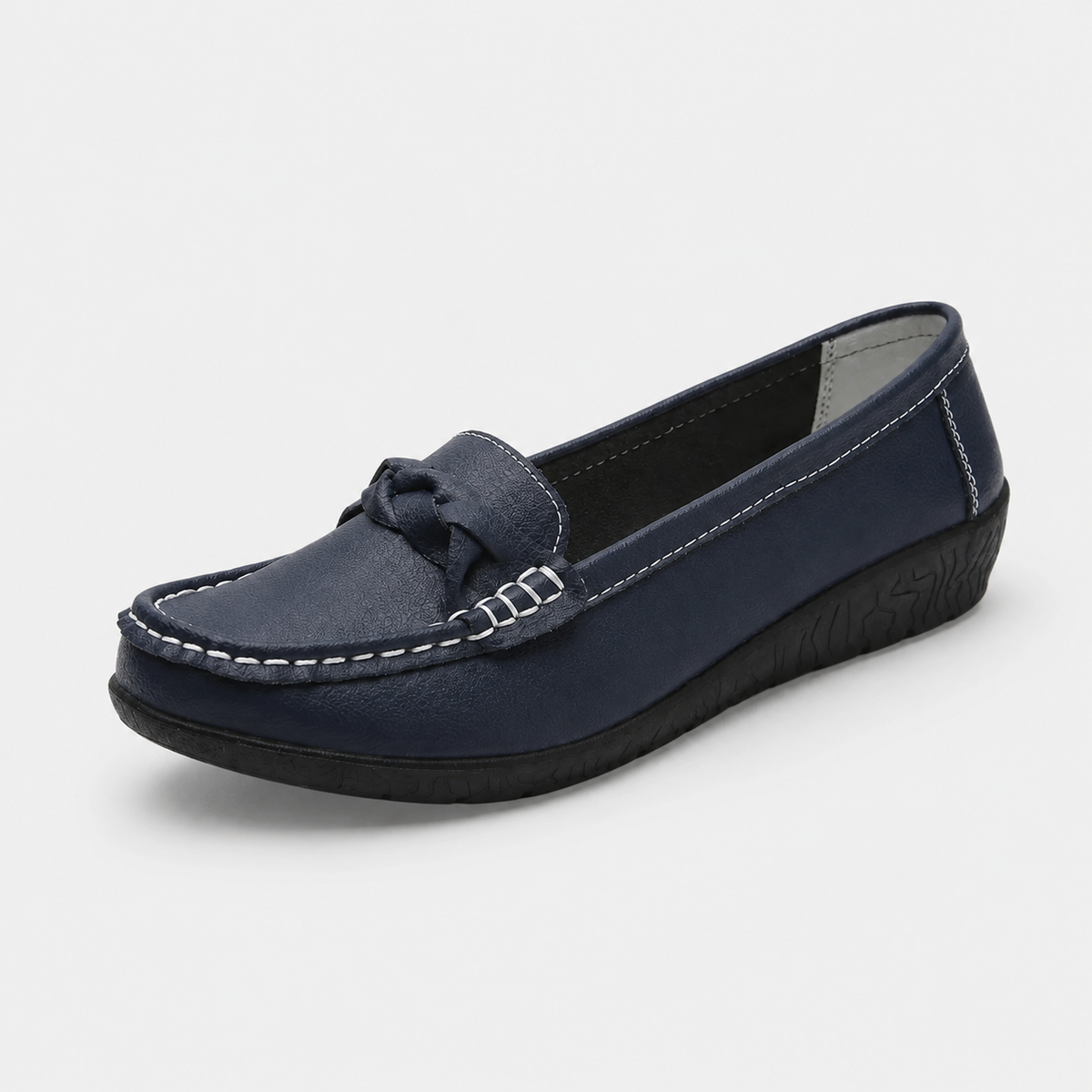 Mocassin Femme Cuir Bleu Marine | Francesca
