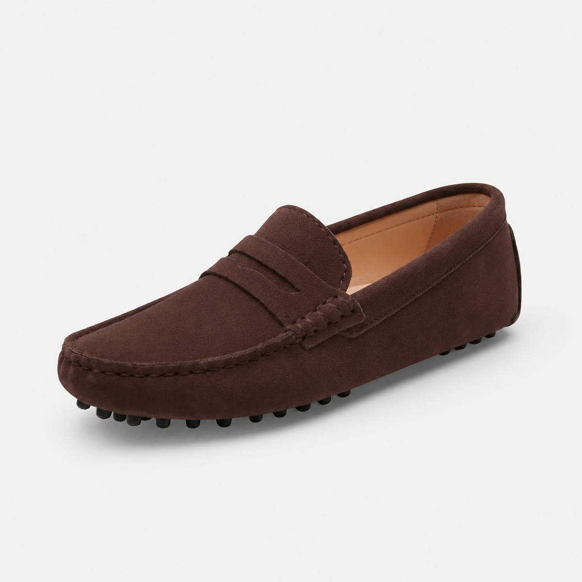 Mocassin en Daim Marron pour Femme | Eva