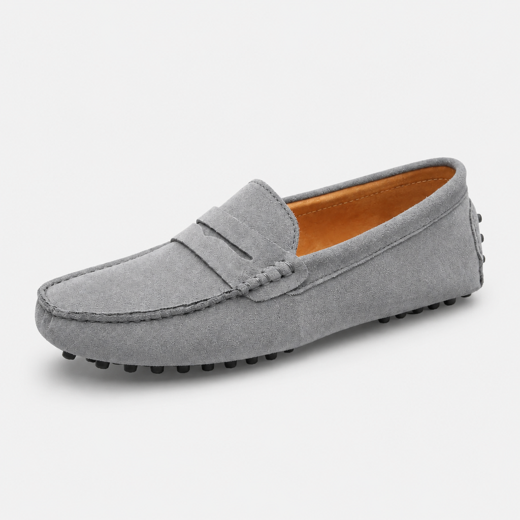 Mocassin en Daim Gris pour Homme | Marceau