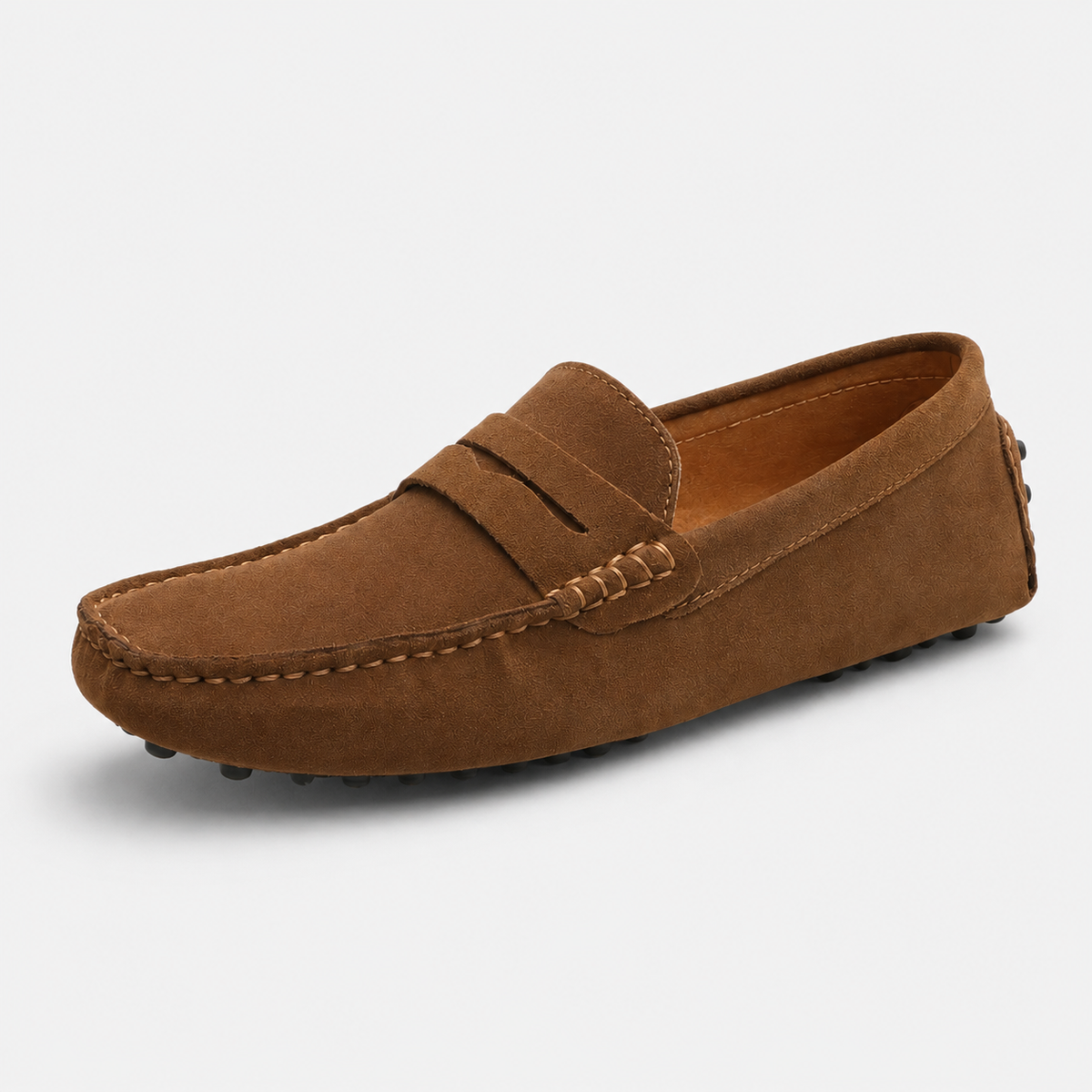 Mocassin Daim Marron Homme | Numa