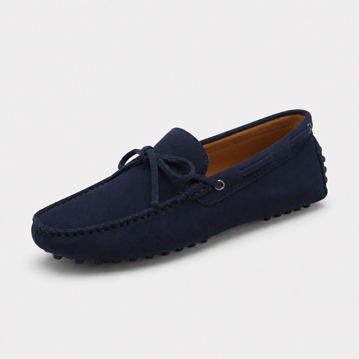 Mocassin Confort Bateau en Daim Bleu Marine pour Homme | Adrien
