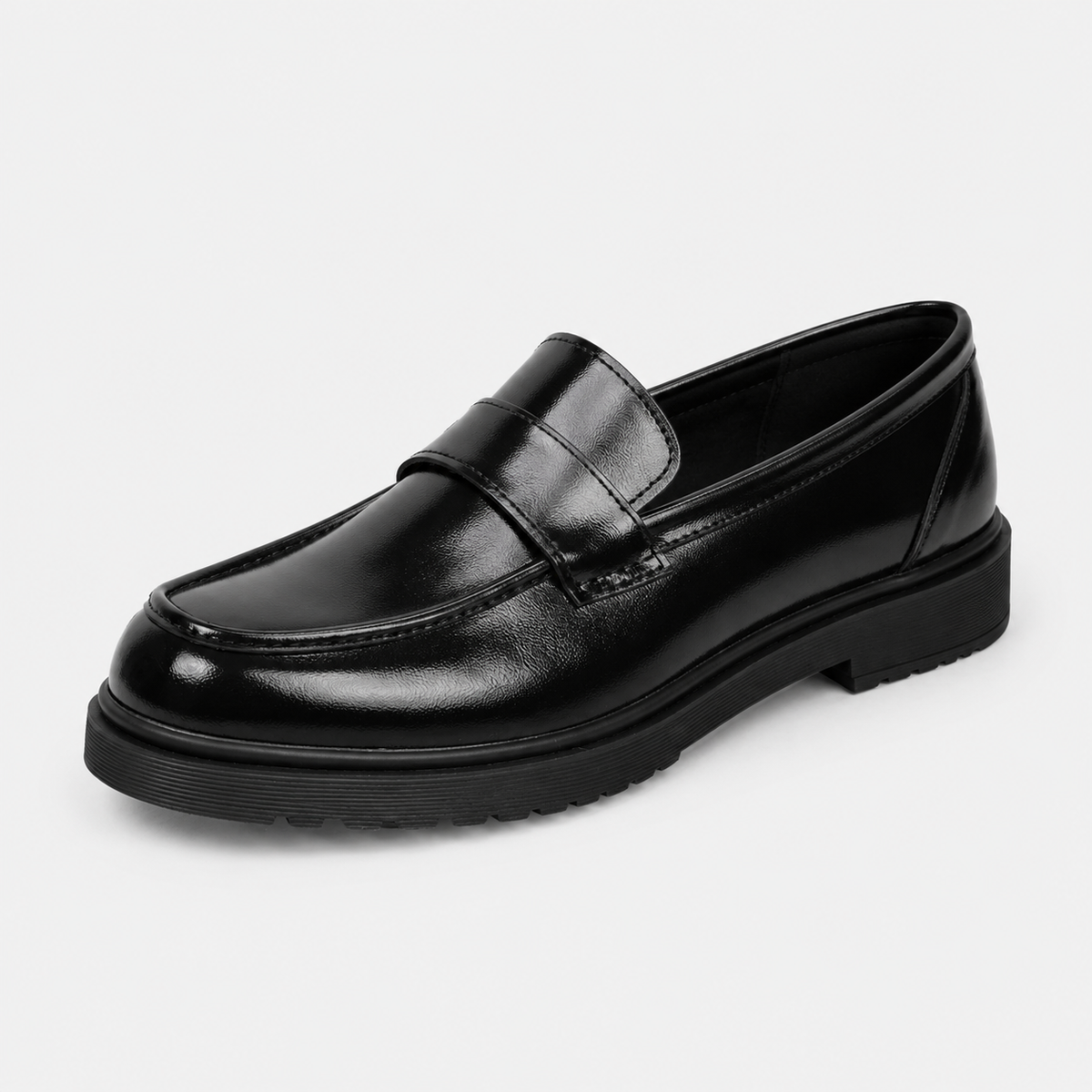 Mocassin Compensé en Cuir Vernis Femme | Giulia