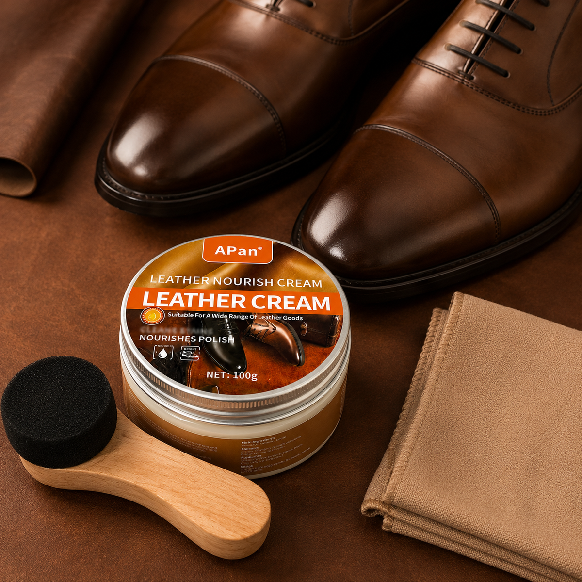 Crème Nourrissante Incolore pour Cuir 100 g avec Applicateur | Célestin