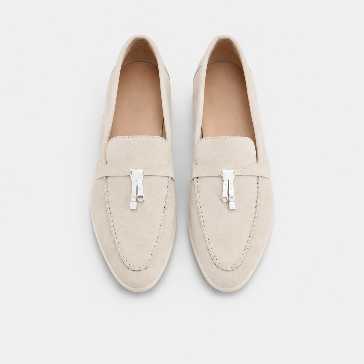 Mocassin en Daim Beige à Gland | Joséphine