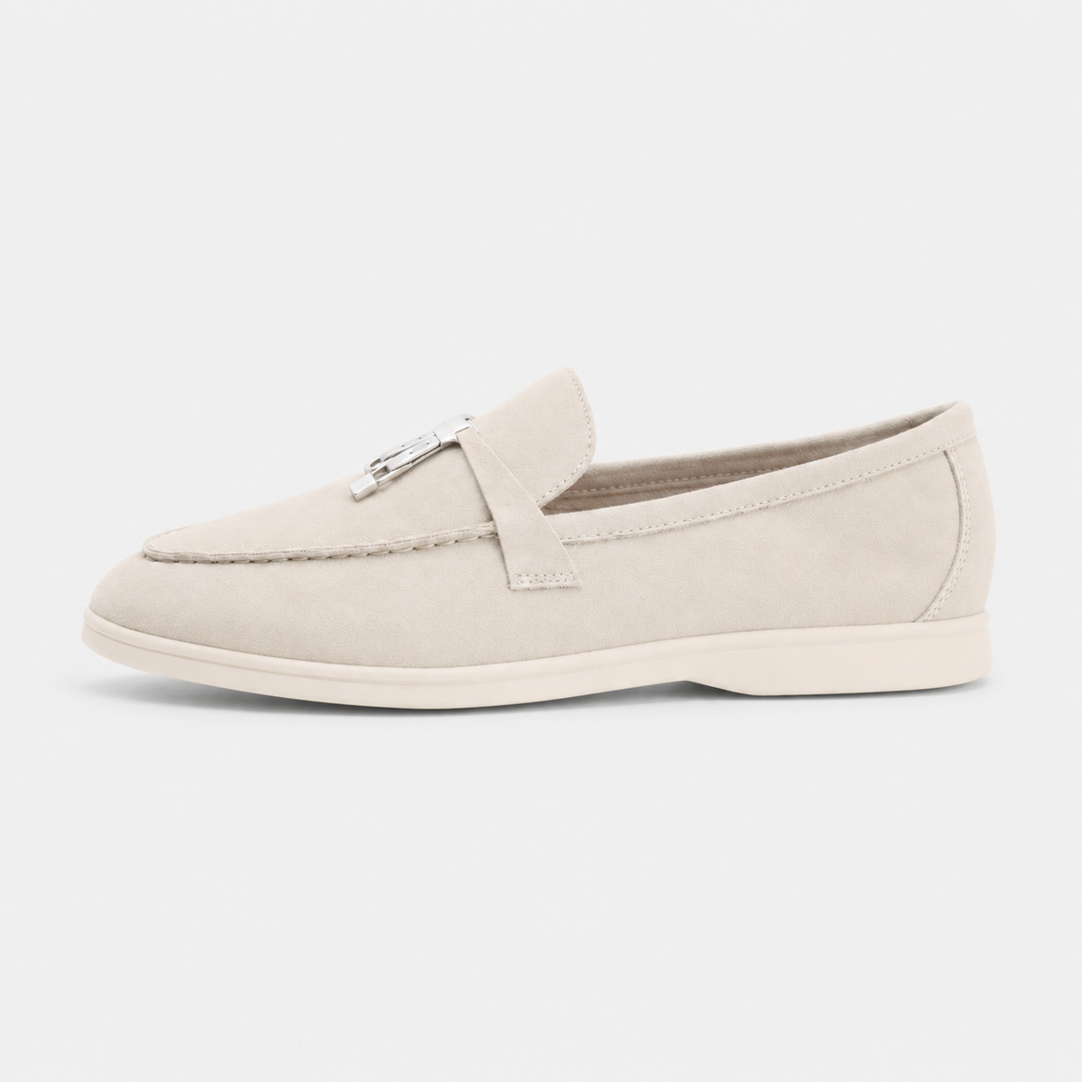 Mocassin en Daim Beige à Gland | Joséphine