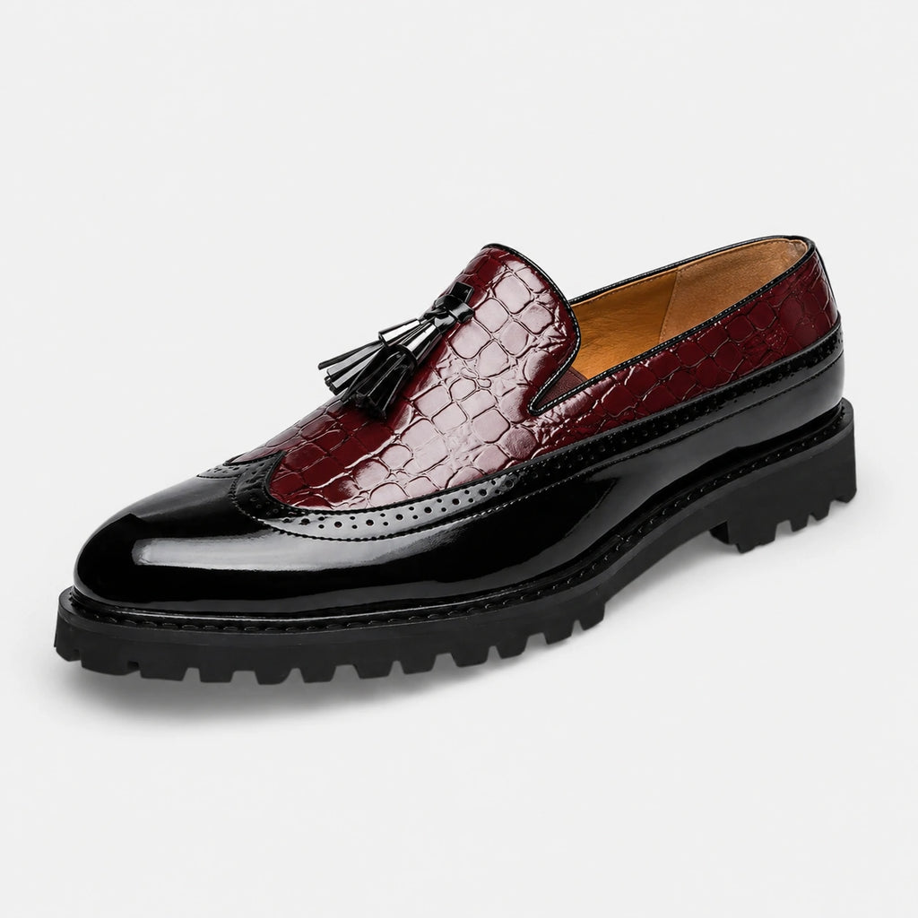 Mocassin en Cuir à Glands Compensé pour Homme | Samir