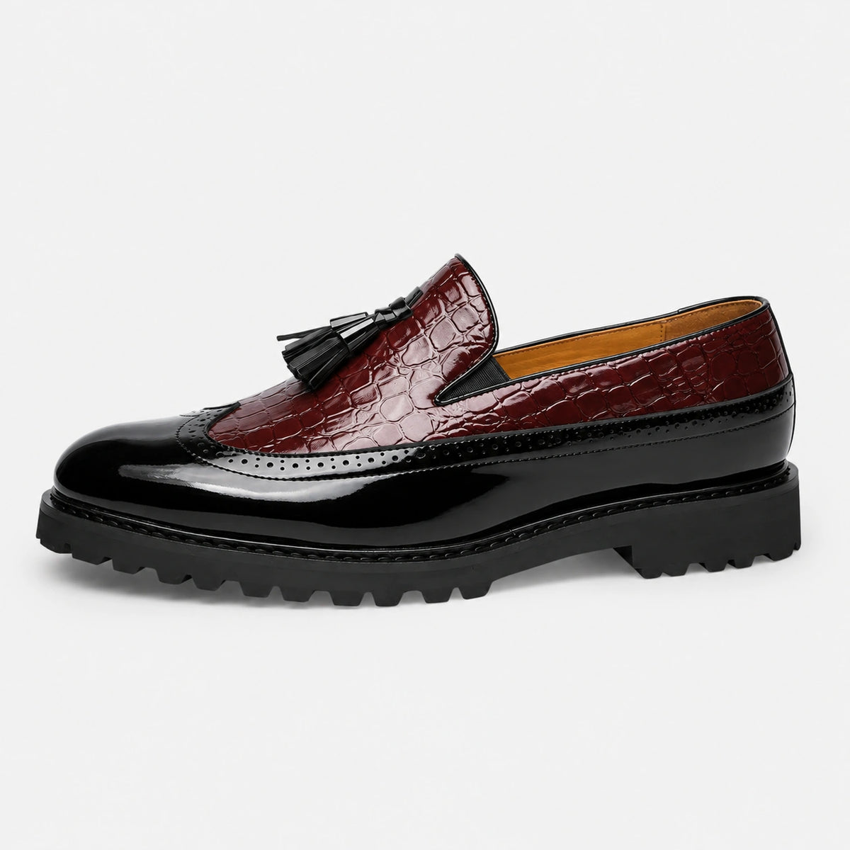 Mocassin en Cuir à Glands Compensé pour Homme | Samir
