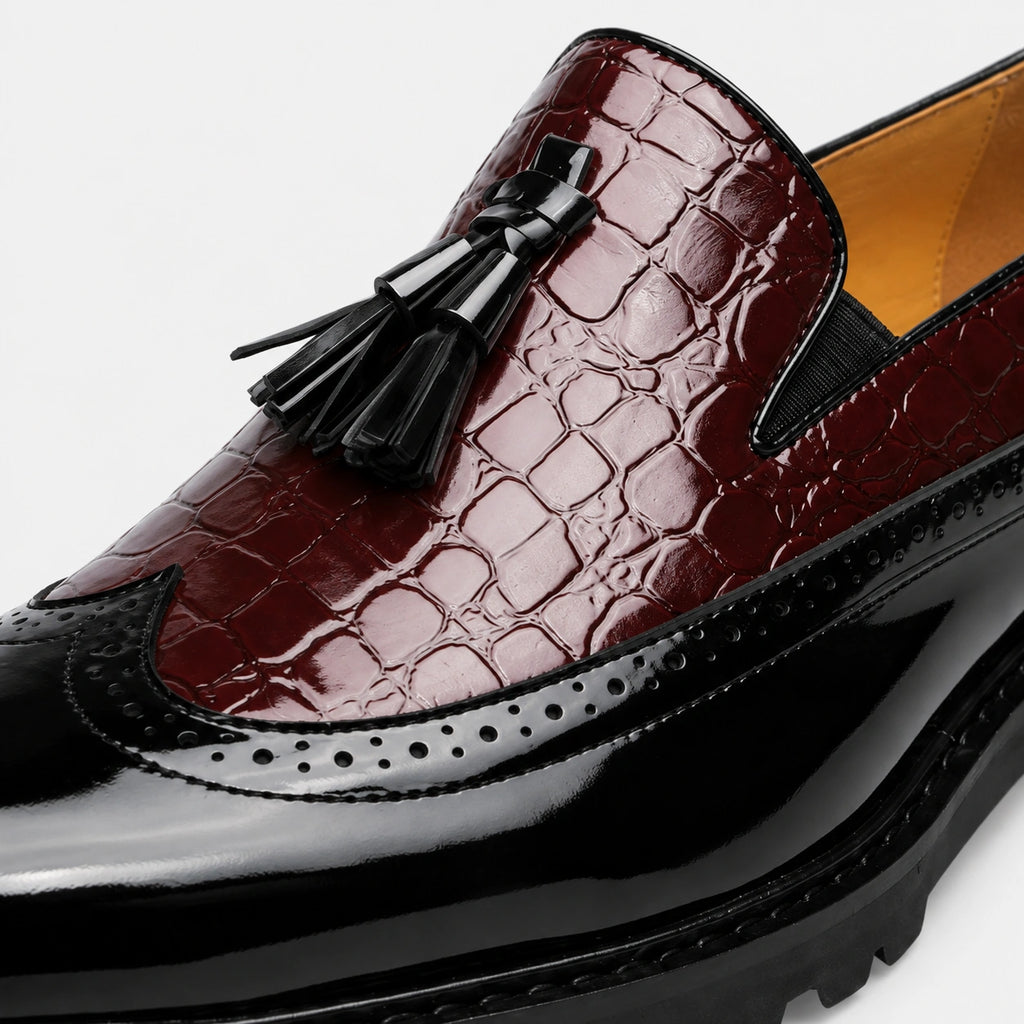 Mocassin en Cuir à Glands Compensé pour Homme | Samir