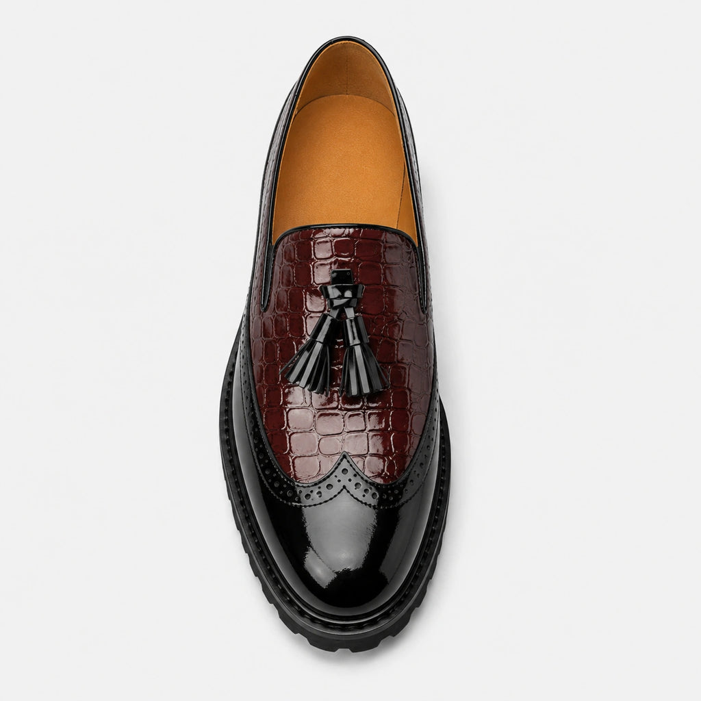 Mocassin en Cuir à Glands Compensé pour Homme | Samir