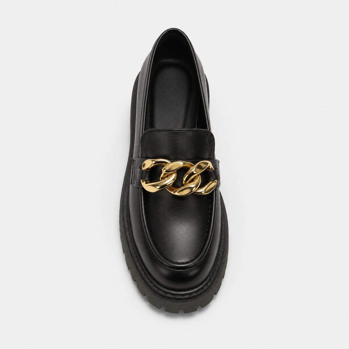 Mocassin Noir avec Chaine | Angelina