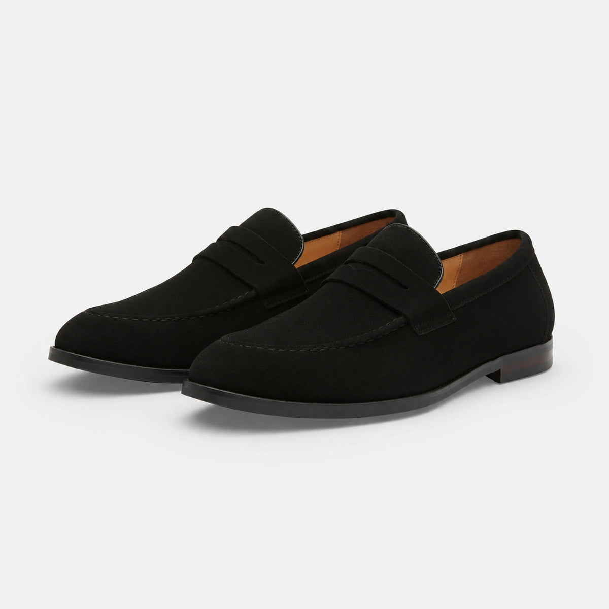 Mocassin Homme Daim Noir | Augustin