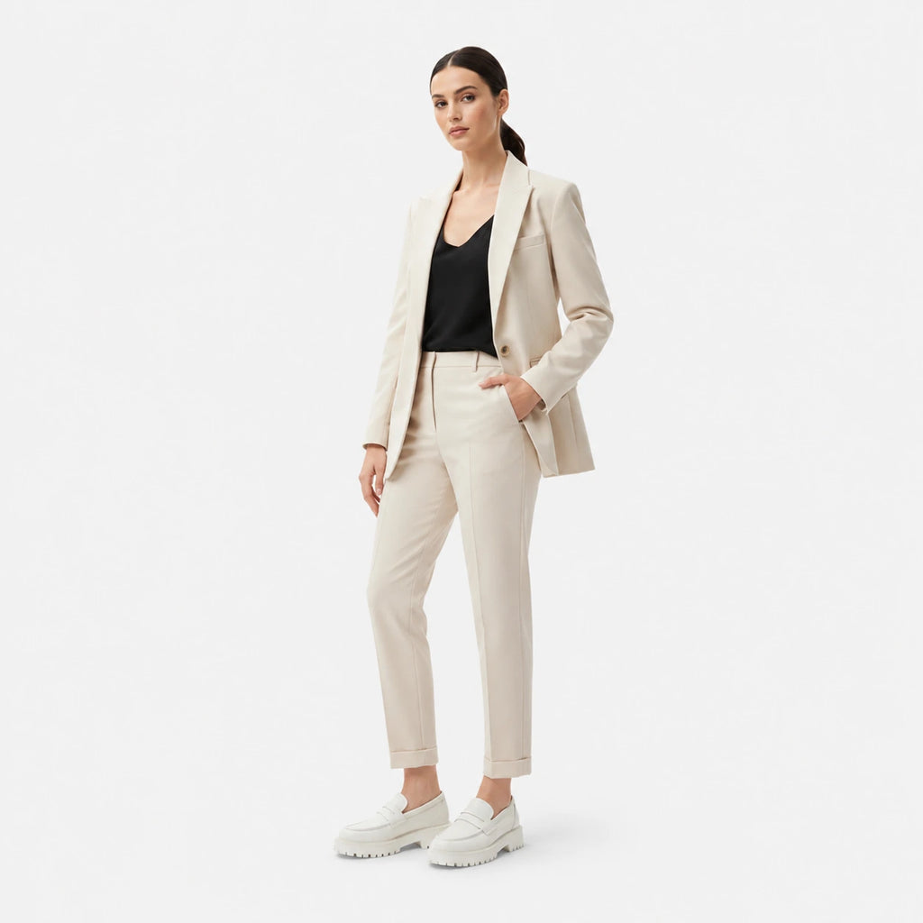 Mocassin Plateforme en Cuir Blanc pour Femme | Chloé