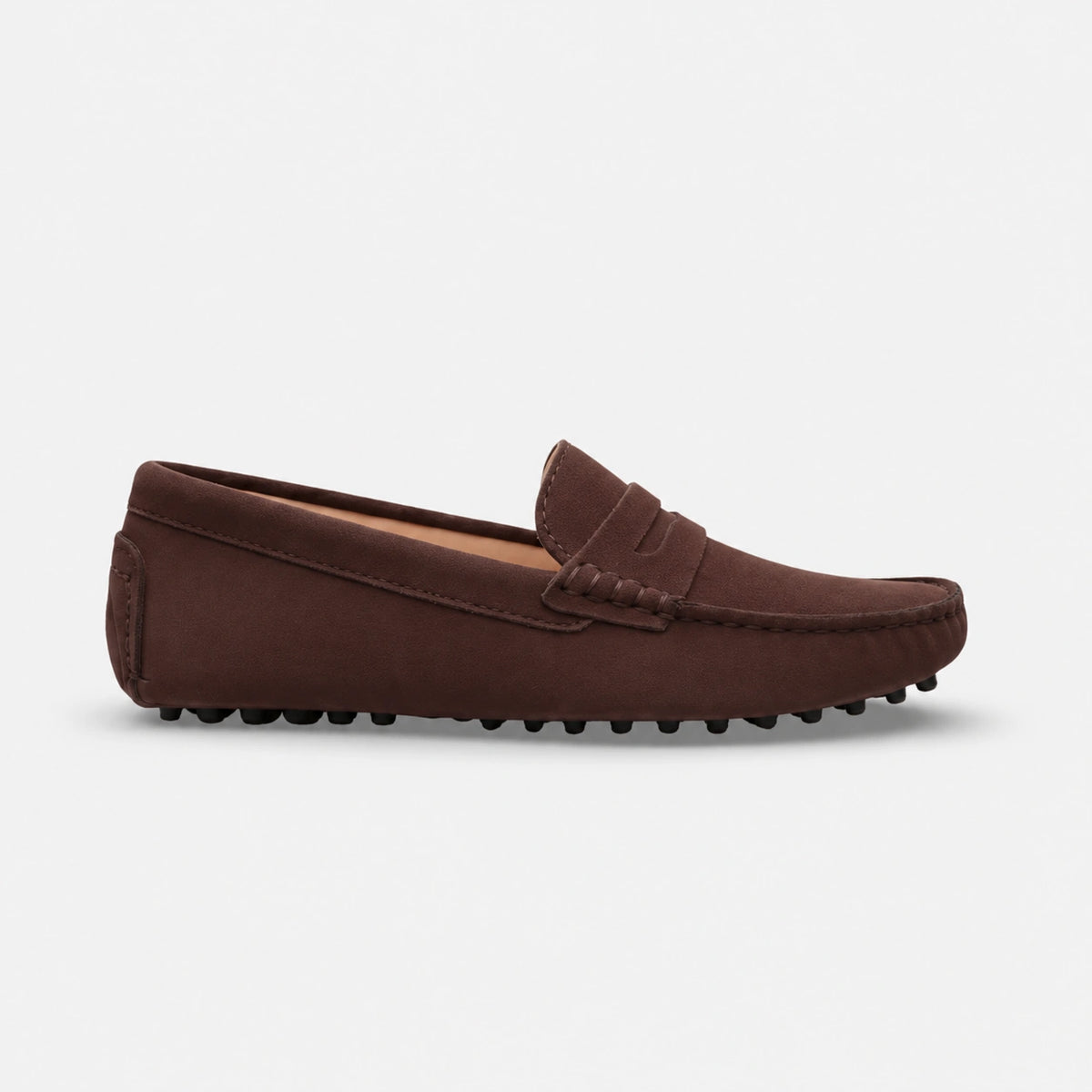 Mocassin en Daim Marron pour Femme | Eva