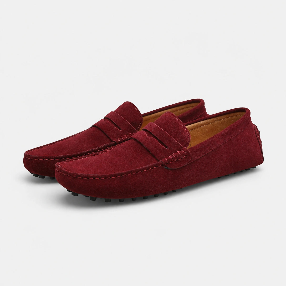 Mocassin Homme Bordeaux Daim | Florent