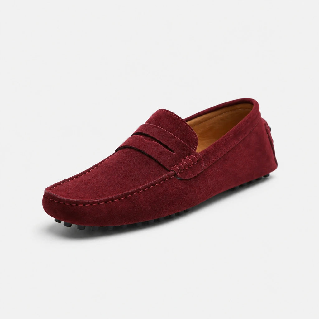 Mocassin Homme Bordeaux Daim | Florent