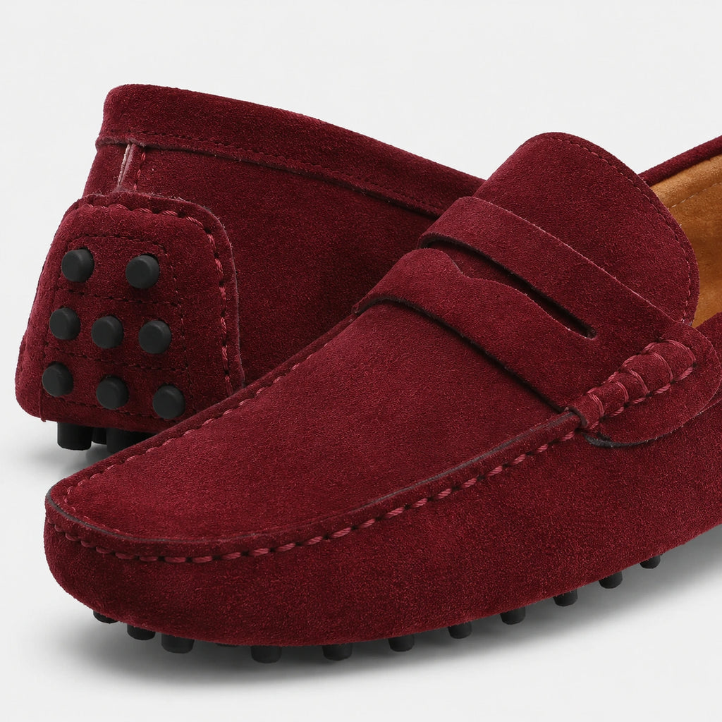Mocassin Homme Bordeaux Daim | Florent