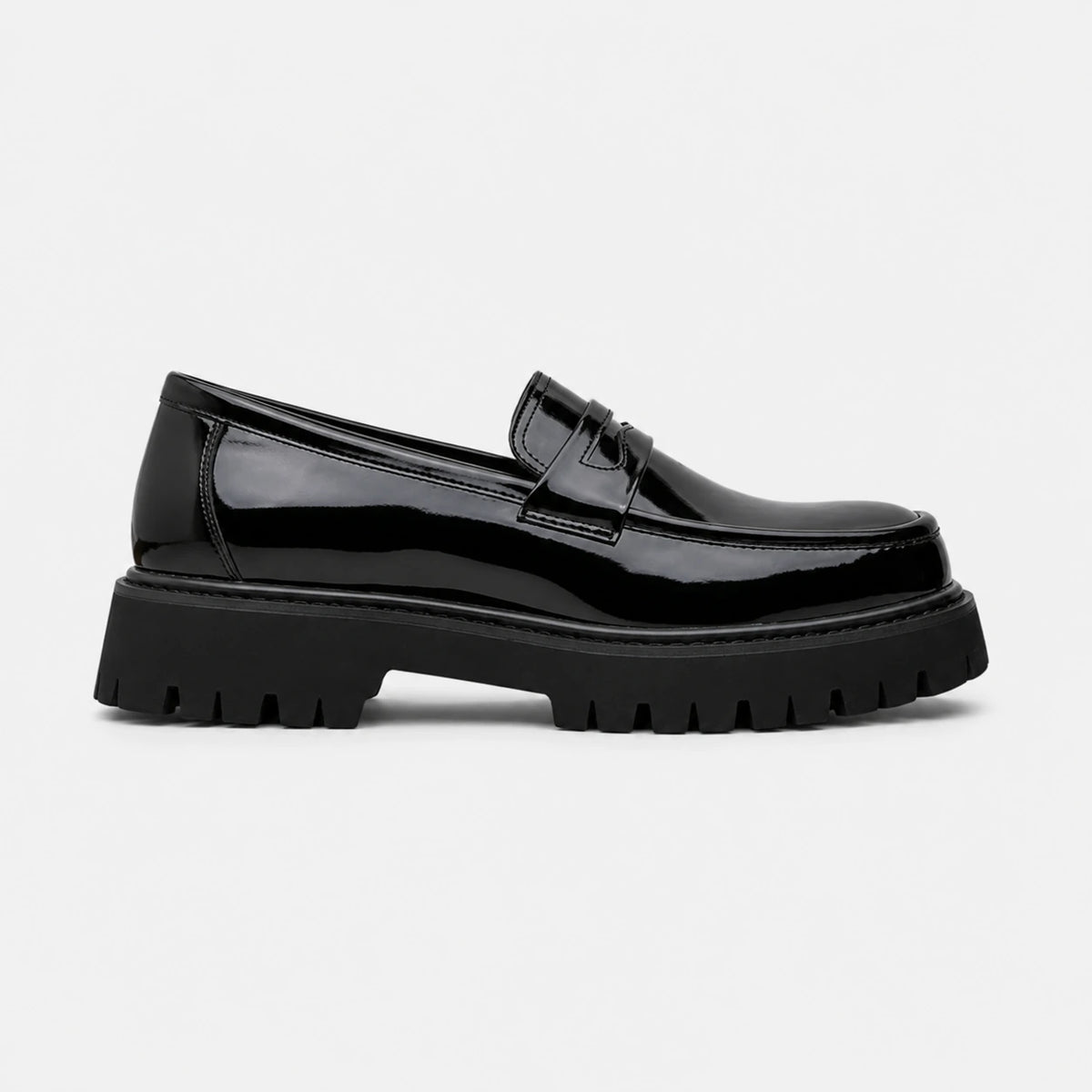 Mocassin Plateforme en Cuir Vernis pour Homme | Florian