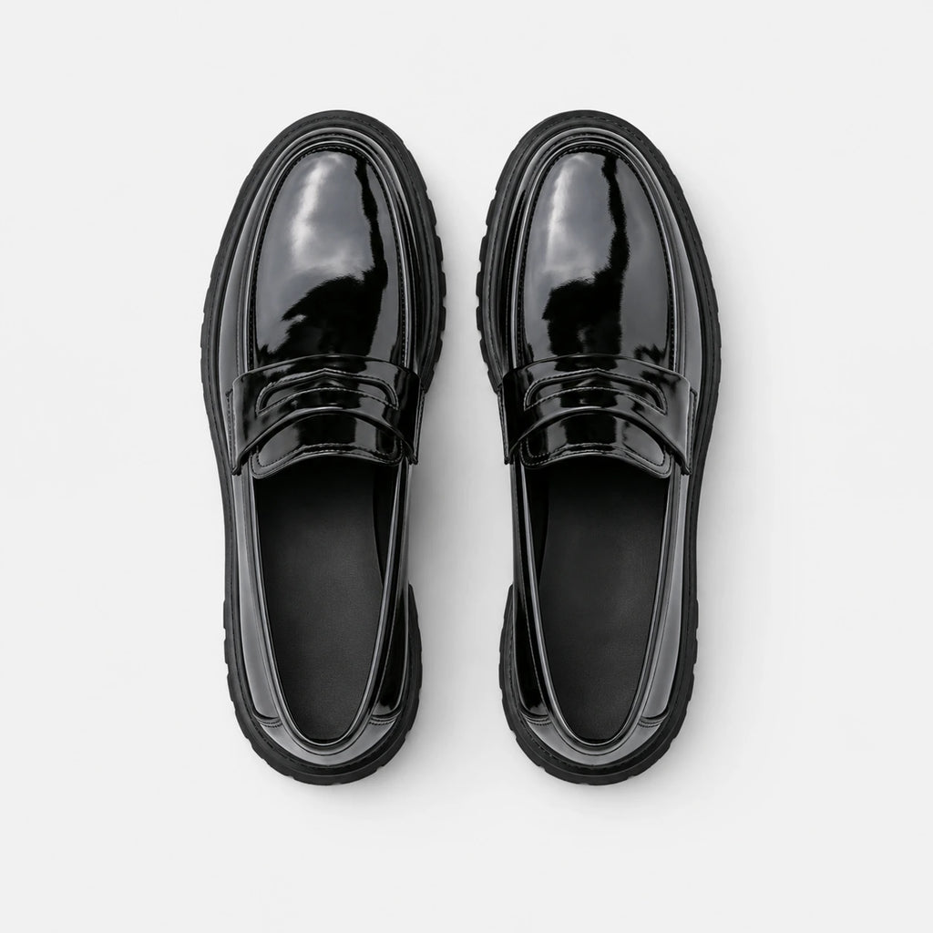 Mocassin Plateforme en Cuir Vernis pour Homme | Florian