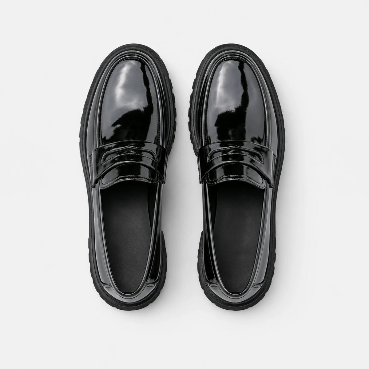 Mocassin Plateforme en Cuir Vernis pour Homme | Florian