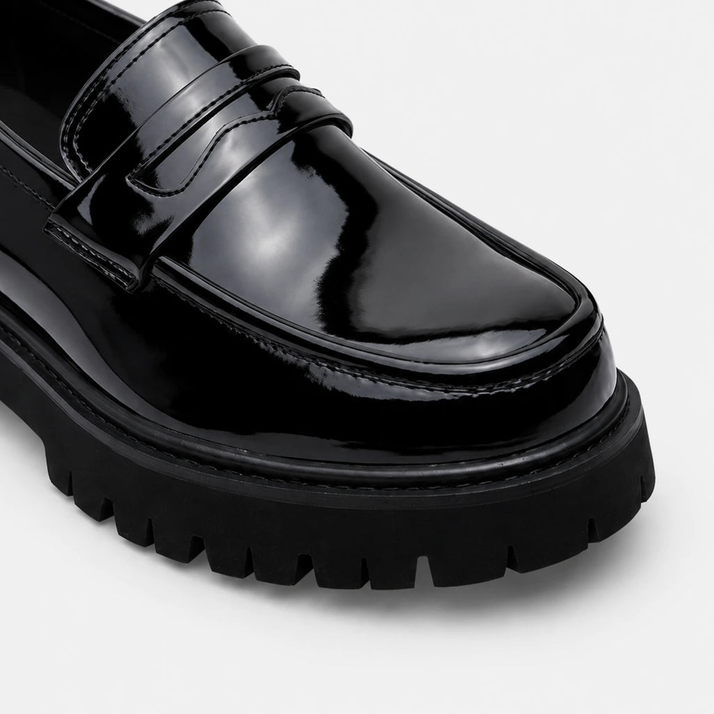 Mocassin Plateforme en Cuir Vernis pour Homme | Florian