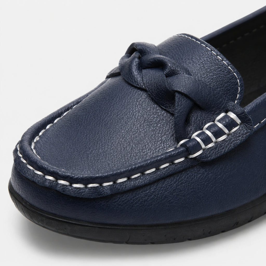 Mocassin Femme Cuir Bleu Marine | Francesca