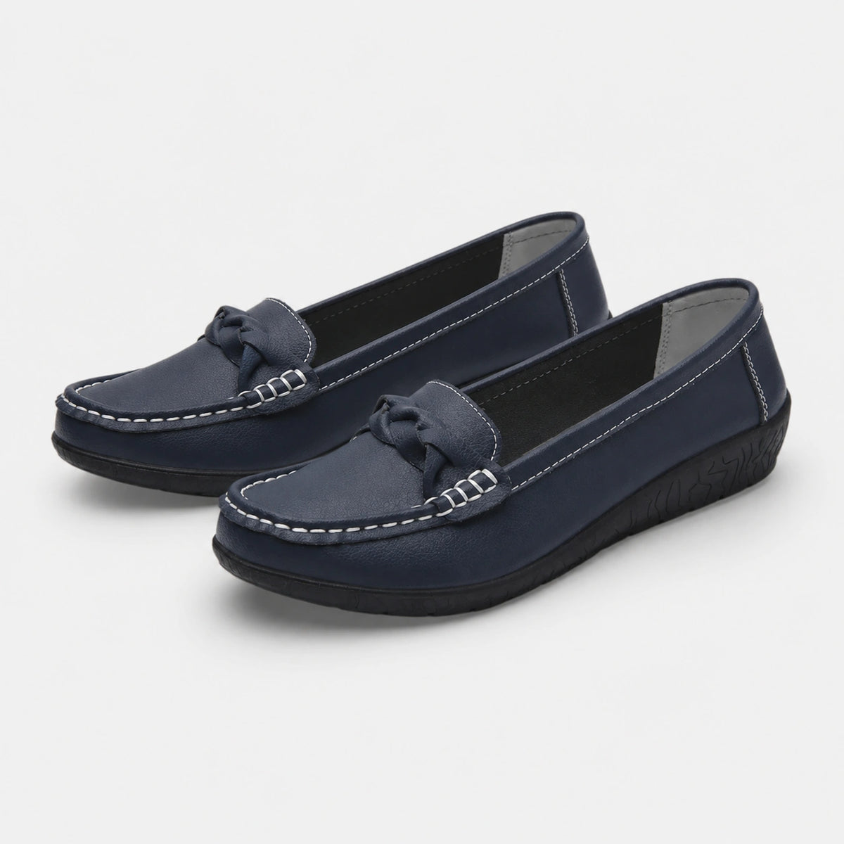 Mocassin Femme Cuir Bleu Marine | Francesca