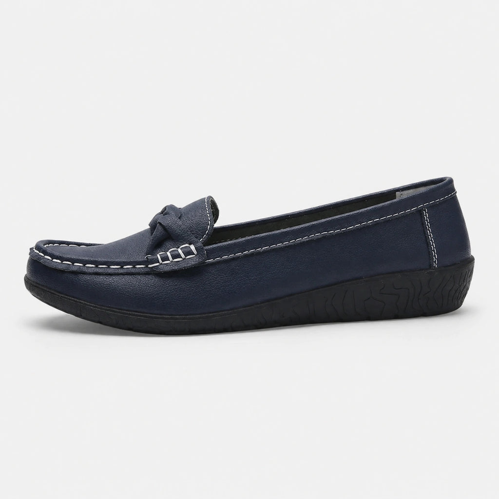 Mocassin Femme Cuir Bleu Marine | Francesca