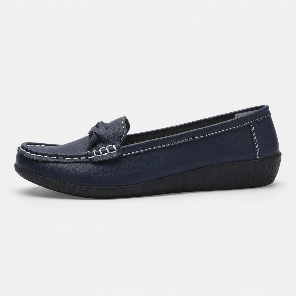 Mocassin Femme Cuir Bleu Marine | Francesca