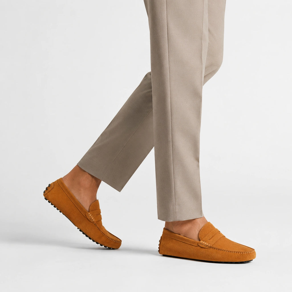 Mocassin Homme Camel Daim | Gustave