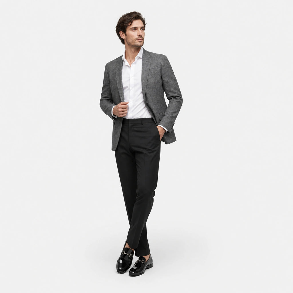 Mocassin en Cuir Noir Vernis Cérémonie Homme | Ismael