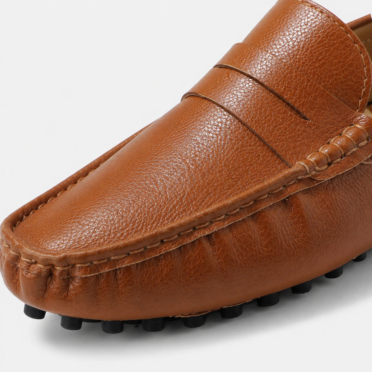 Mocassin en Cuir Vernis Camel Homme | Jacques