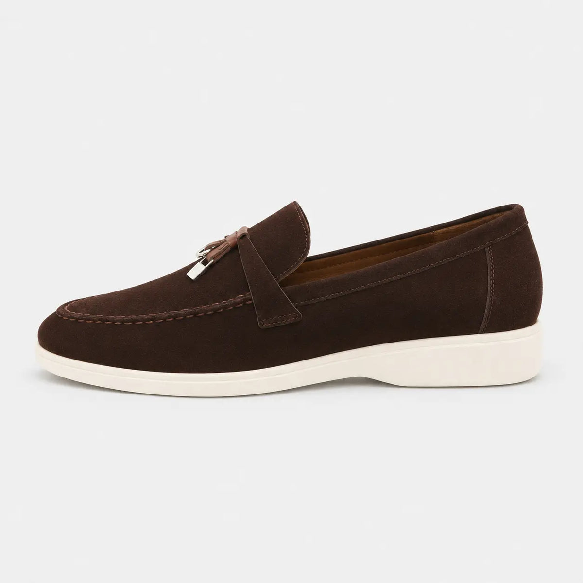 Mocassins à Glands Marron en Daim | Lina