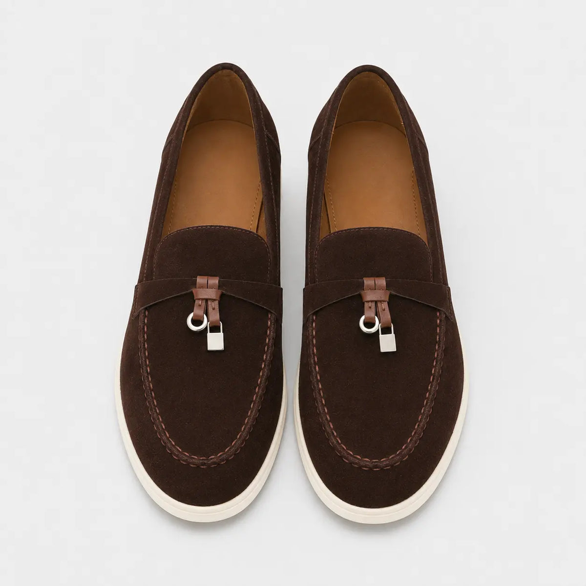 Mocassins à Glands Marron en Daim | Lina