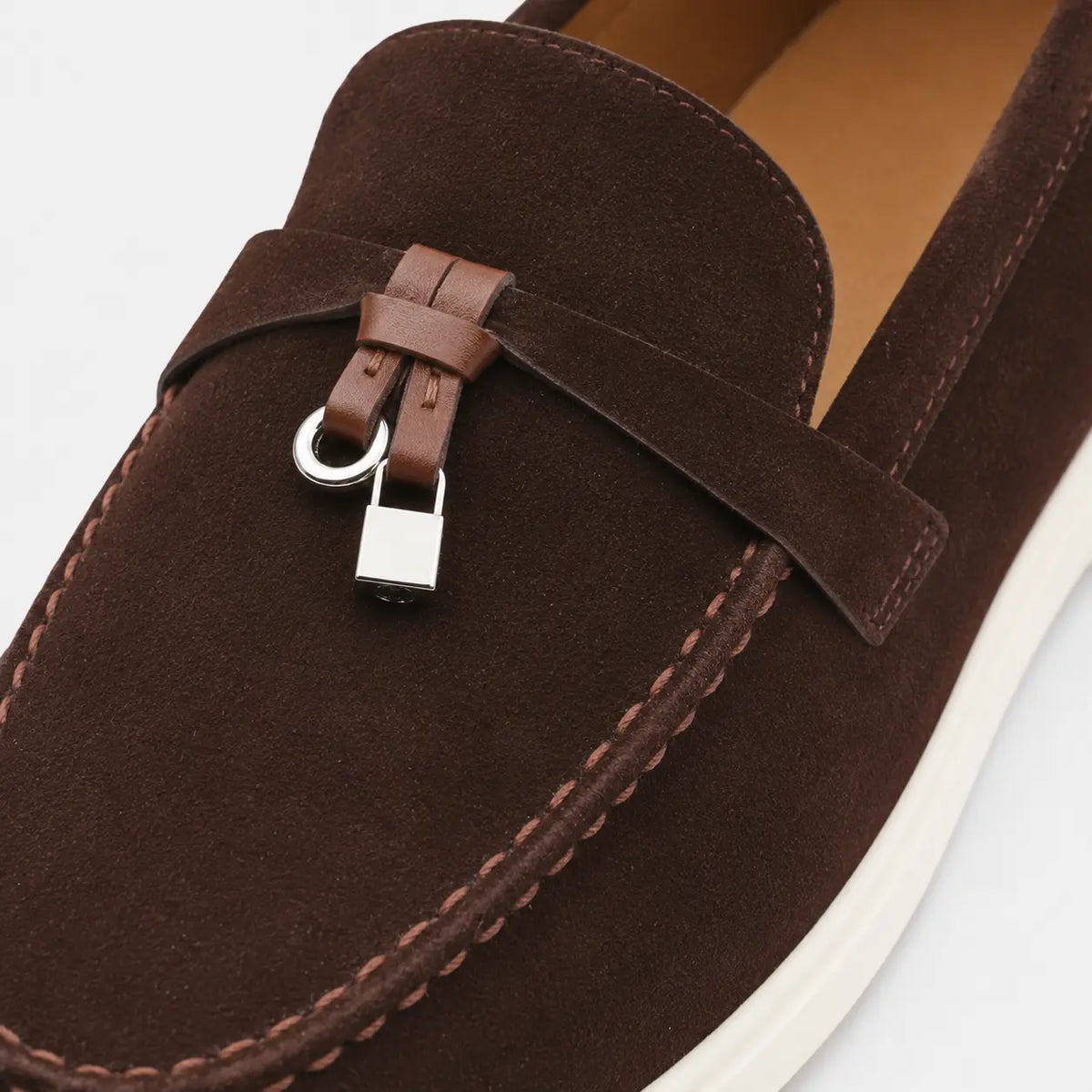 Mocassins à Glands Marron en Daim | Lina