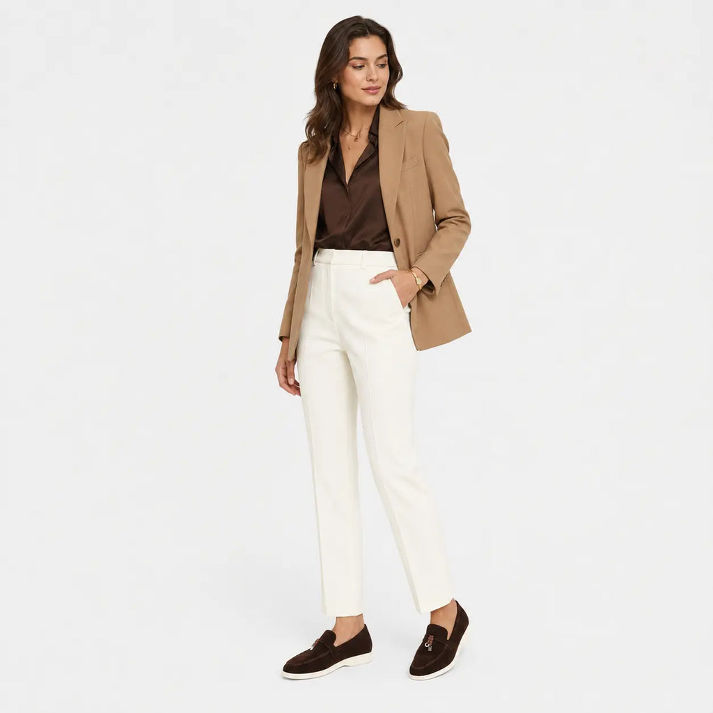 Mocassins à Glands Marron en Daim | Lina