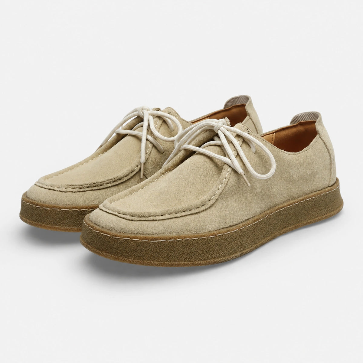 Mocassin Homme Nubuck Beige | Ludovic