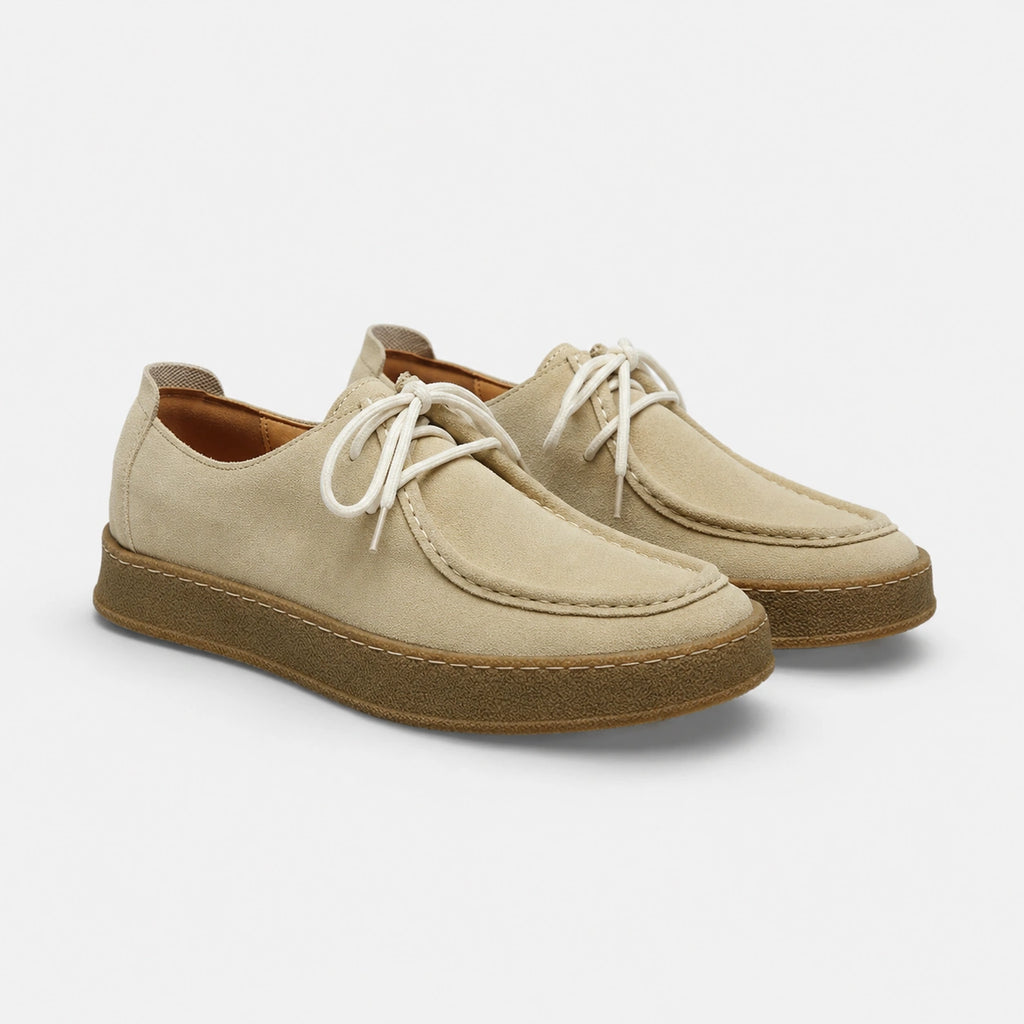 Mocassin Homme Nubuck Beige | Ludovic