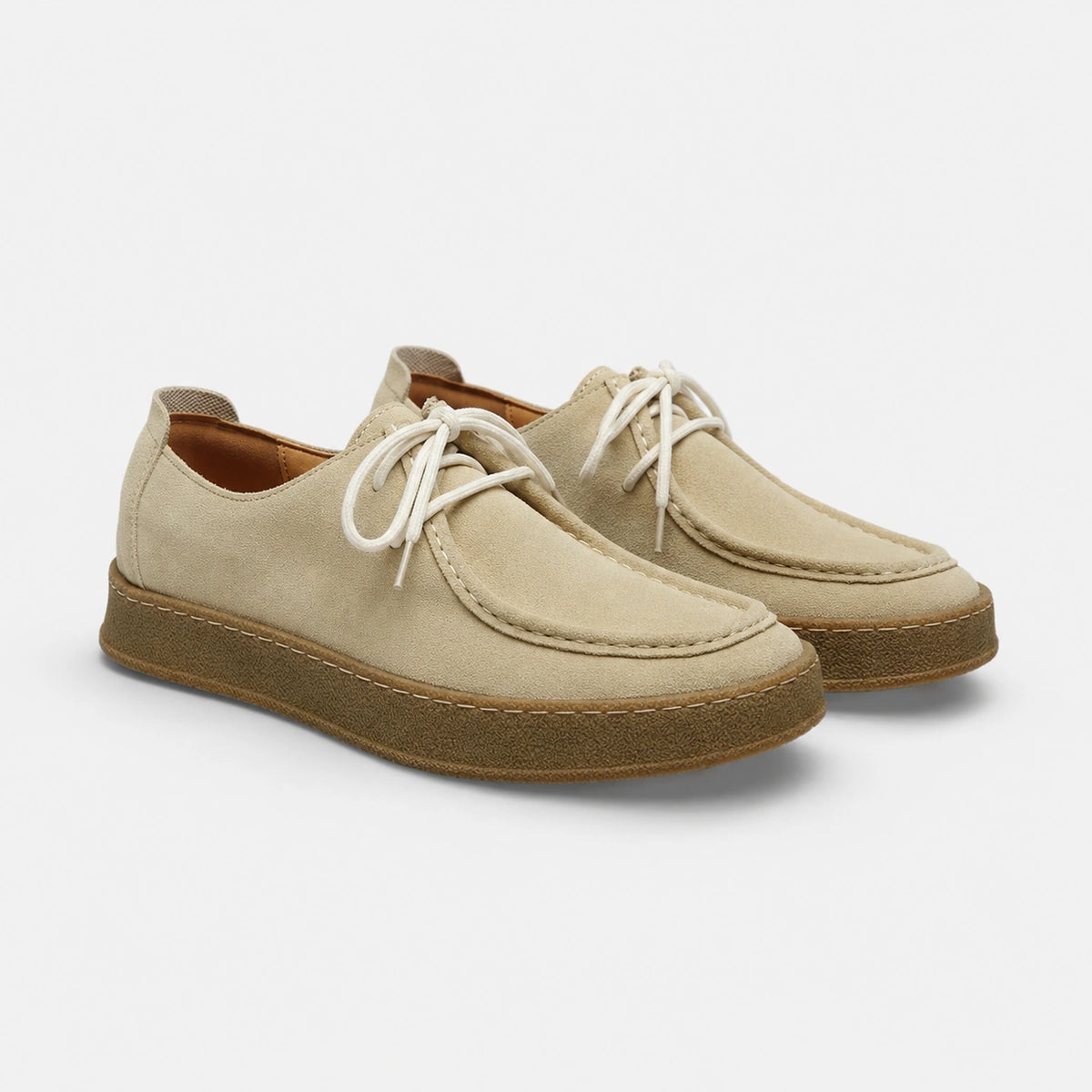 Mocassin Homme Nubuck Beige | Ludovic