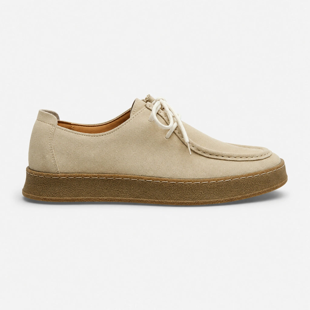 Mocassin Homme Nubuck Beige | Ludovic