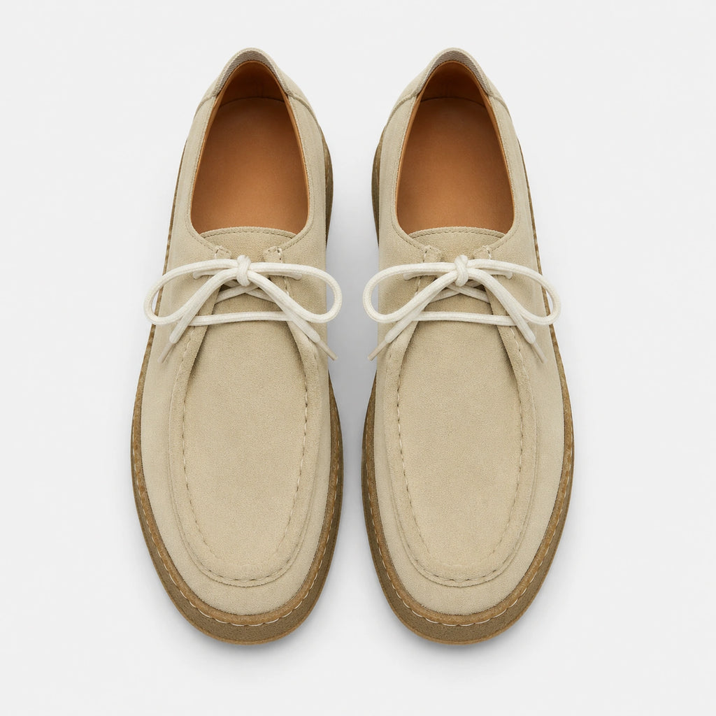 Mocassin Homme Nubuck Beige | Ludovic