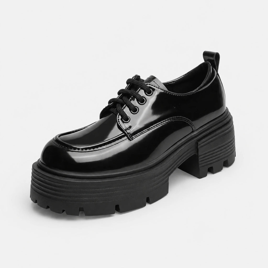 Mocassin Plateforme Cuir Vernis Femme | Manon