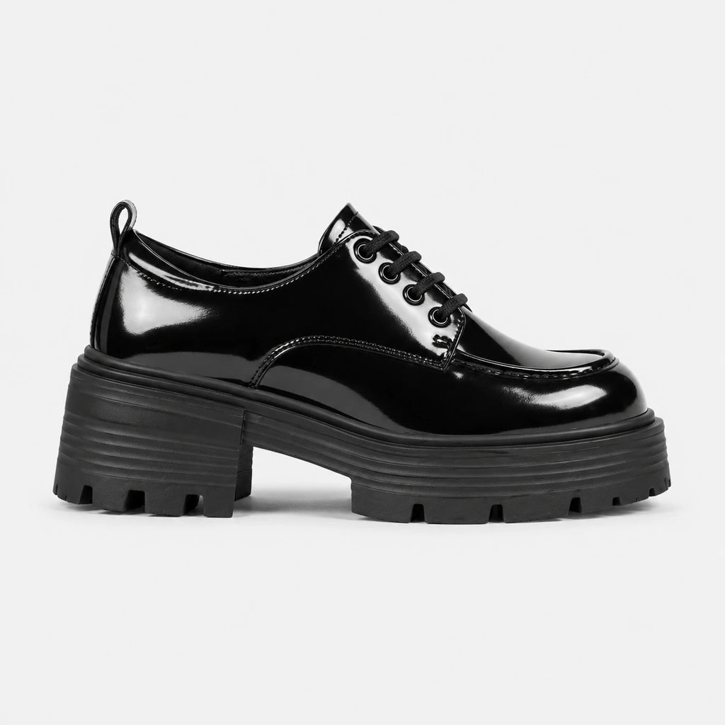 Mocassin Plateforme Cuir Vernis Femme | Manon