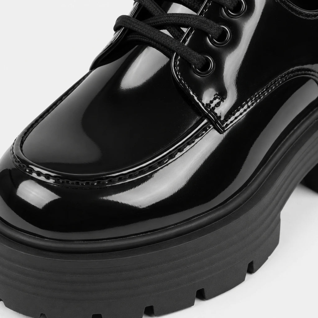 Mocassin Plateforme Cuir Vernis Femme | Manon