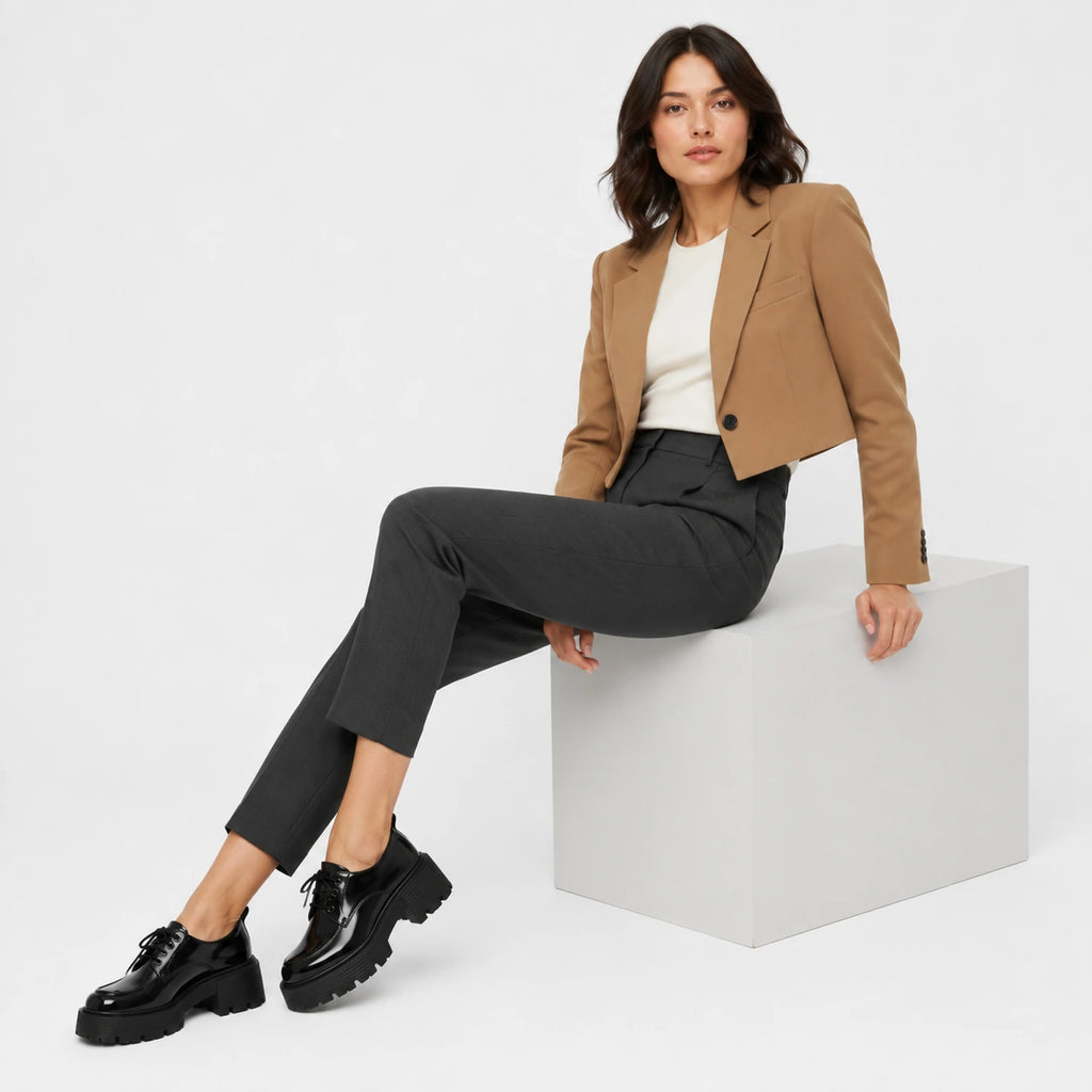 Mocassin Plateforme Cuir Vernis Femme | Manon