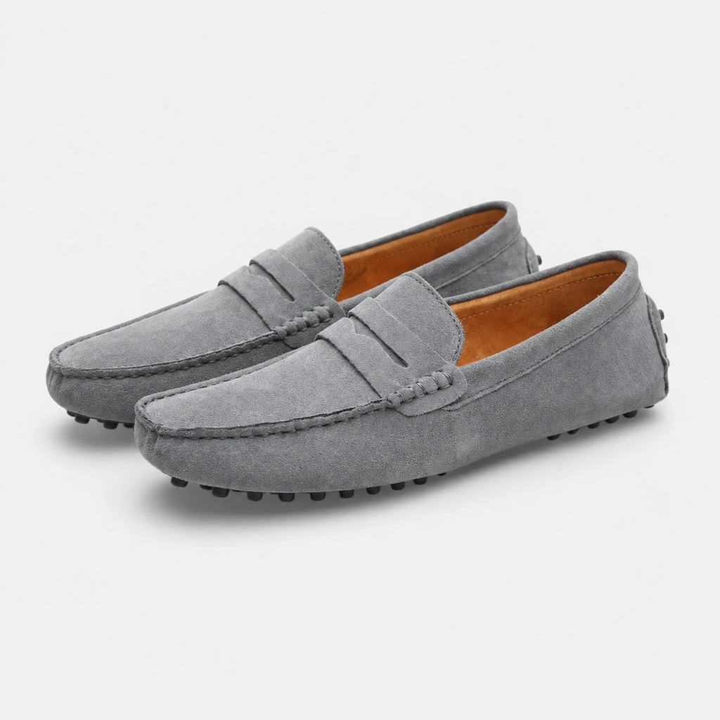 Mocassin en Daim Gris pour Homme | Marceau