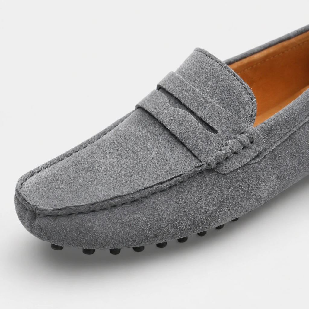 Mocassin en Daim Gris pour Homme | Marceau