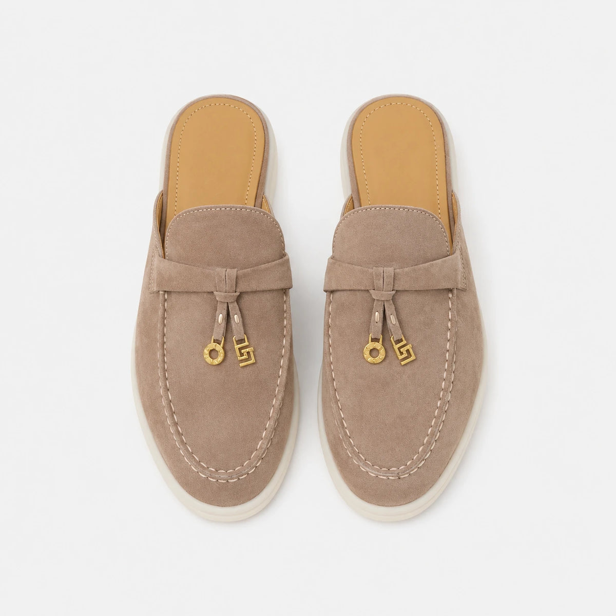 Mocassin Ouvert Marron Clair à Glands Femme | Margaux