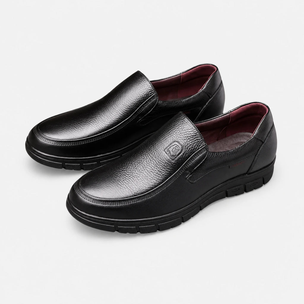 Mocassin Confort Semelle Épaisse Confort en Cuir Noir Homme | Martin