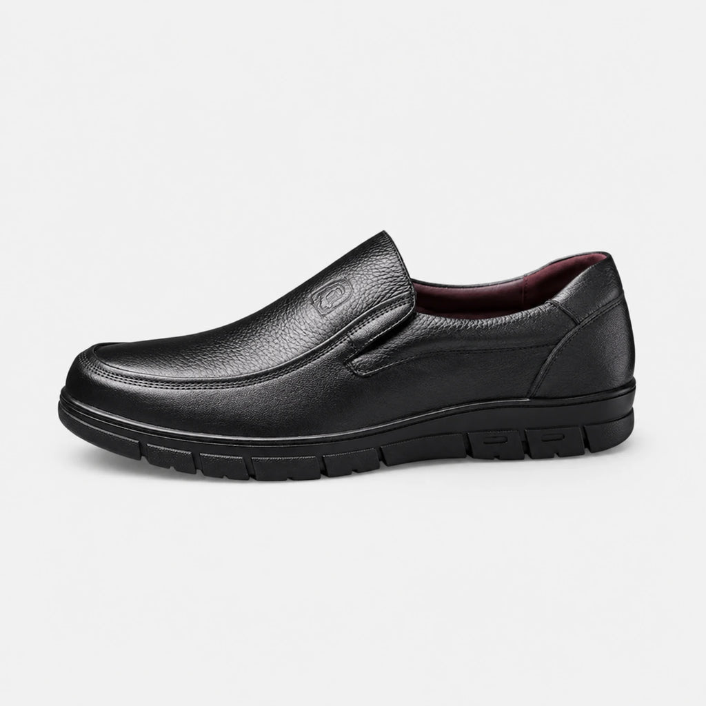 Mocassin Confort Semelle Épaisse Confort en Cuir Noir Homme | Martin