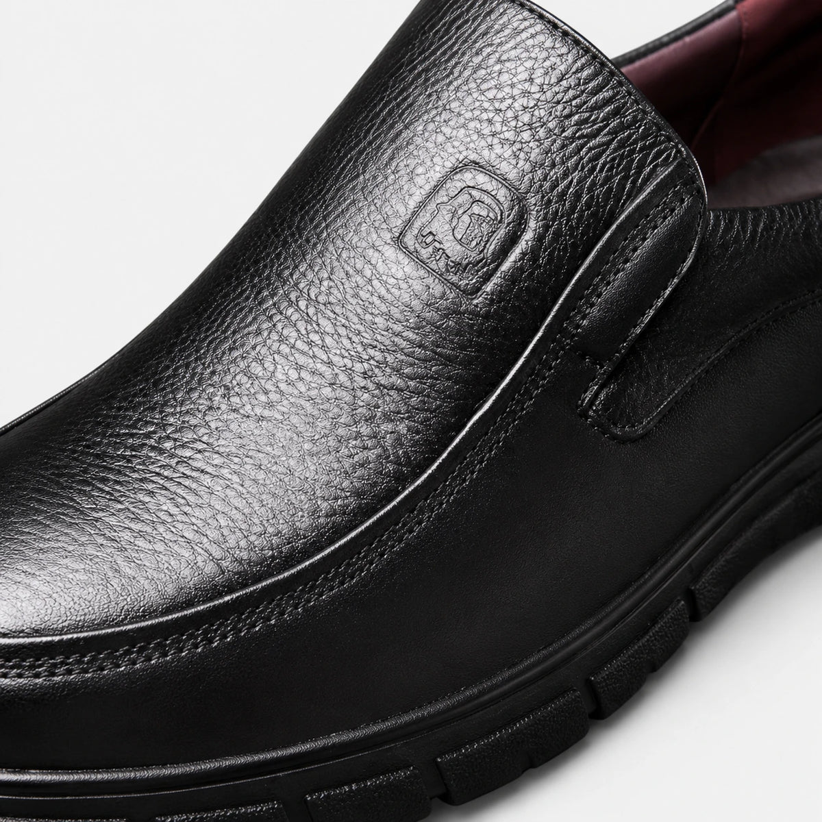 Mocassin Confort Semelle Épaisse Confort en Cuir Noir Homme | Martin